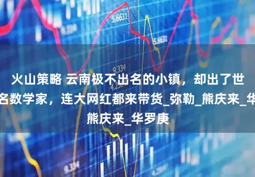 火山策略 云南极不出名的小镇，却出了世界著名数学家，连大网红都来带货_弥勒_熊庆来_华罗庚