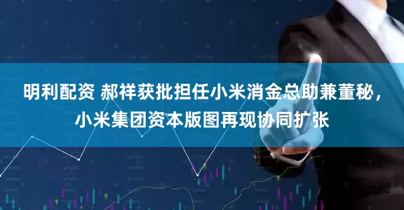 明利配资 郝祥获批担任小米消金总助兼董秘，小米集团资本版图再现协同扩张